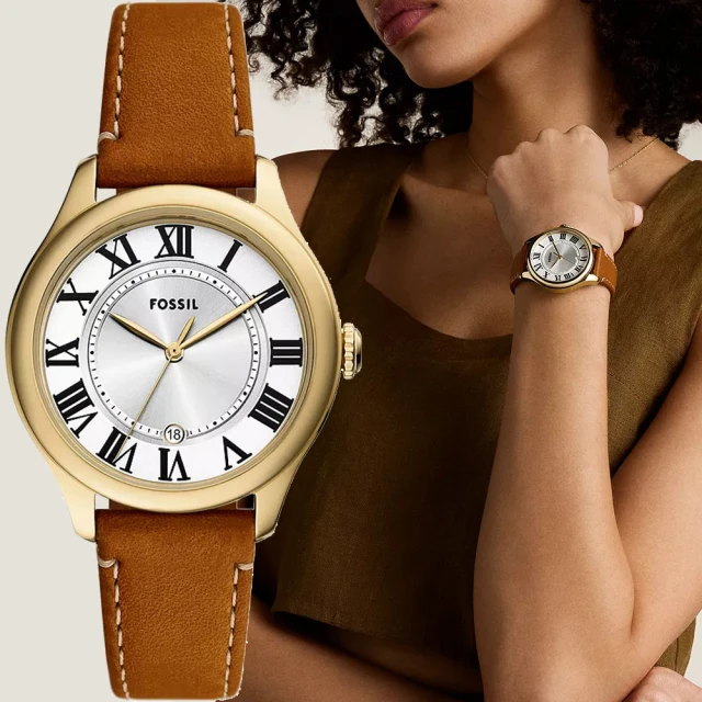 FOSSIL Raquel 復古羅馬時標大三針女錶-38mm
