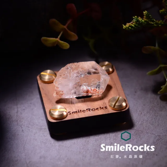 【SmileRocks 石麥】石麥水晶原礦  白水晶原礦No.623670249(SmilePad 4.5X4.5底板)