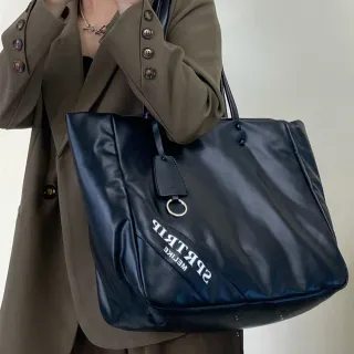 【LEEHER】雙11 托特包/腋下包/肩背包/大容量/通勤包/黑色包包/個性百搭/軟皮包包/生日禮物/簡 