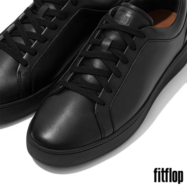 【FitFlop】RALLY II 皮革運動休閒鞋-男(靚黑色)