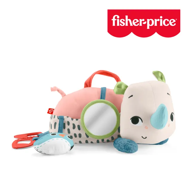 【Fisher price 費雪】趴睡小犀牛(寶寶安撫/嬰兒玩具/彌月禮/新生兒)