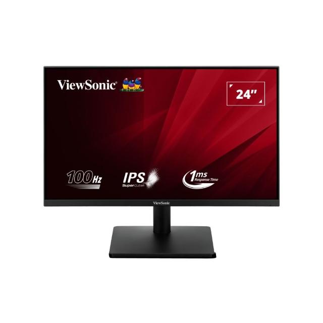 ViewSonic優派 VA2432-MH ViewSonic優派 VA2432-MH 23.8吋 IPS面板電腦螢幕,擁有1920x1080 Full HD解析度、4ms反應時間與1000:1高對比,適合辦公、追劇與學生使用。內建零閃屏、抗藍光護眼功能,178度廣視角,窄邊框設計美觀輕薄,支援HDMI與VGA輸入,附喇叭與VESA壁掛,3年保固,CP值高護眼款首選。