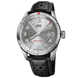【ORIS 豪利時】Audi Sport系列 GMT雙時區 機械腕錶 618 年中慶 禮物(0174777014461-0752287FCS)