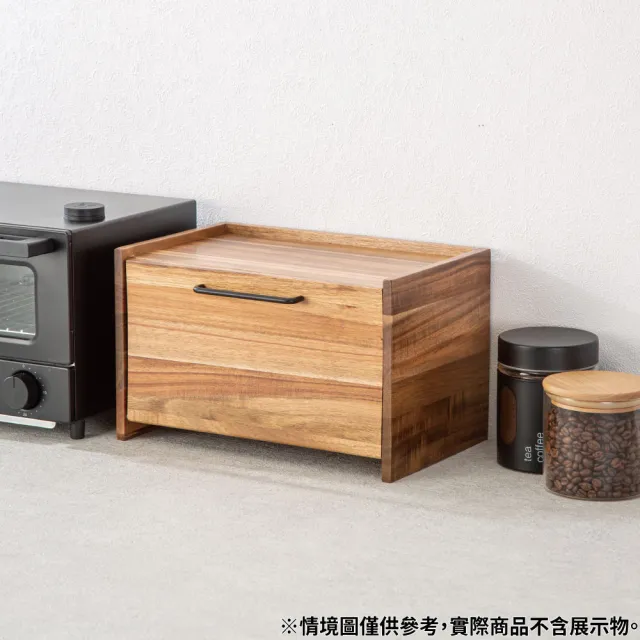【NITORI 宜得利家居】木製麵包盒 SY01(木製麵包盒 麵包盒)