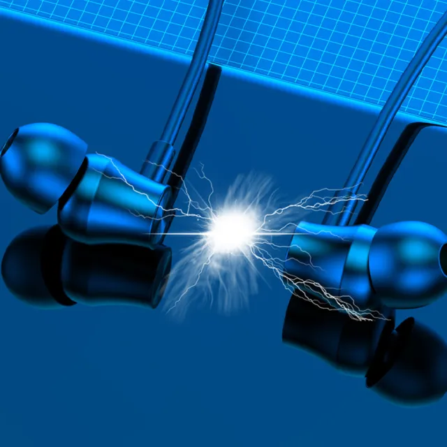 掛脖運動雙耳無線藍牙耳機二入(顏色隨機)