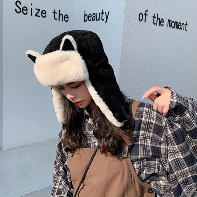 【橘魔法】尖尾貓耳朵拼接毛絨雷鋒帽(護耳帽 帽子 大童 中性款 女童 男童 兒童 親子款 寒流)