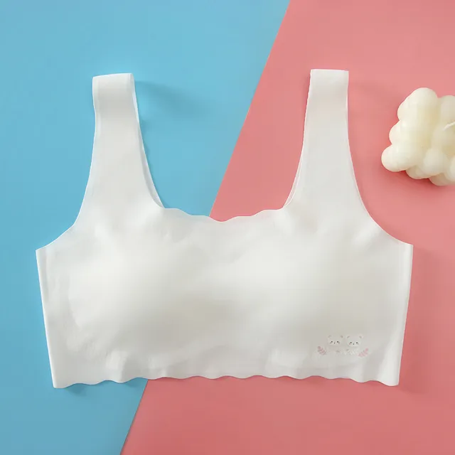 【chiao!Babe 俏寶貝】5件組 高彈力冰絲無痕內衣(M-L/成長型內衣/無鋼圈/學生/兒童/少女/5色)