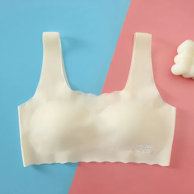 【chiao!Babe 俏寶貝】1件組 高彈力冰絲無痕內衣(M-L/成長型內衣/無鋼圈/學生/兒童/少女/5色)