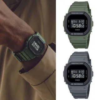【CASIO 卡西歐】G-SHOCK 街頭軍事電子手錶-2色可選(DW-5610UU-3/DW-5610UU-8)