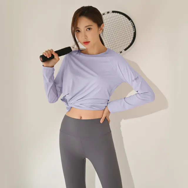 【BODYAIR】任2入 寬版幾何美背布透光長袖上衣(瑜珈.慢跑.運動.健身.透氣.舞蹈.運動服)