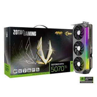 【ZOTAC 索泰】GAMING GeForce RTX 5070 Ti AMP Extreme INFINITY 顯示卡