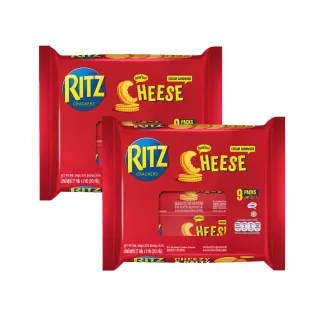 【RITZ 麗滋】麗滋三明治餅乾 隨手分享包243g 兩入組(起司/檸檬)
