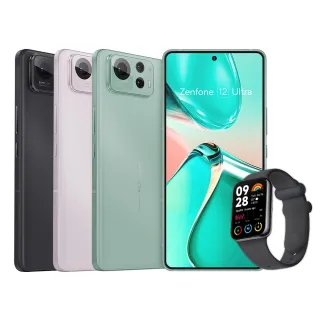 【ASUS 華碩】ZenFone 12 Ultra 6.78吋(12G/256G/高通驍龍8Elite/5000萬鏡頭畫素/AI手機)(小米手環組)