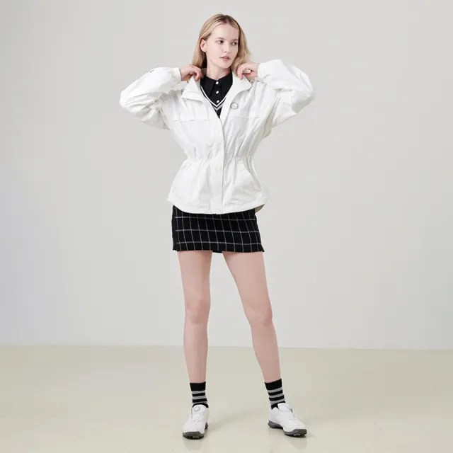 【CHUCUCHU】立領收腰 防風外套  風衣外套 運動外套 機能 高爾夫 女上衣