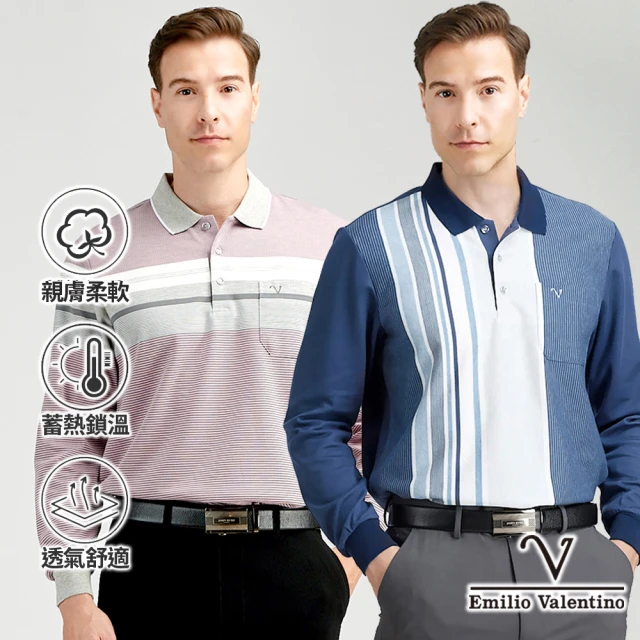 男長袖polo衫