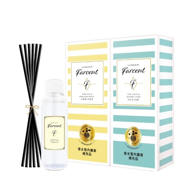 【Farcent 法頌】室內擴香補充品-小蒼蘭英國梨/鼠尾草海鹽/同名花語/真我星夜(100ml/入)