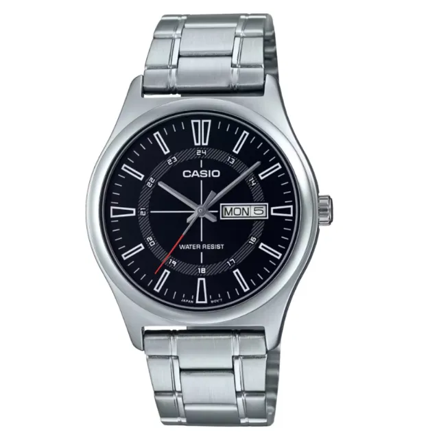 【CASIO 卡西歐】紳士經典鋼帶錶(MTP-V006D-1C)
