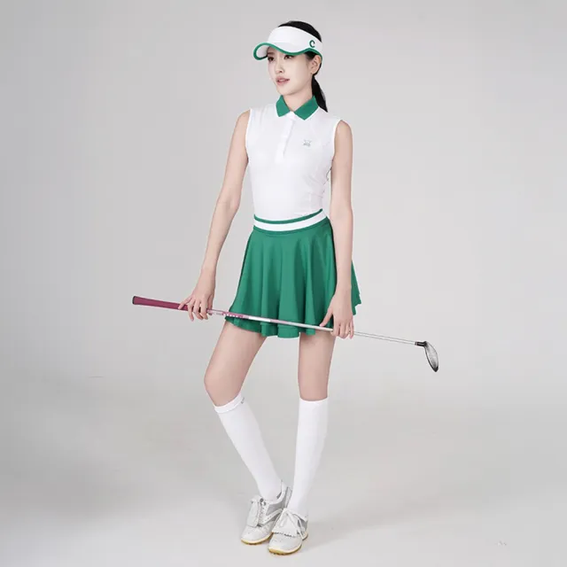 【CHUCUCHU】雙層A字短裙 波浪裙 傘裙 喇叭裙 高爾夫 女