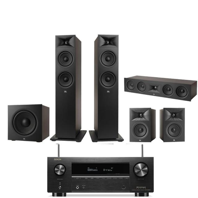 【Denon 天龍】家庭劇院組合(AVR-X2800H+JBL STAGE 260F+240B+245C+200P)