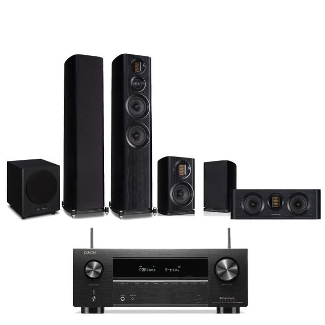 【Denon 天龍】家庭劇院組合(AVR-X2800H+Wharfedale EVO4.4+4.1+4.CS+WH-D10)