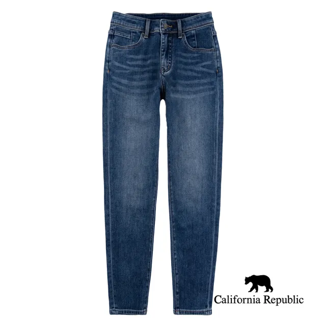 【California Republic】灰藍直筒牛仔長褲(女版)