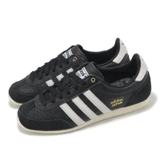 【adidas 愛迪達】休閒鞋 Japan W 女鞋 黑 白 復古 麂皮 皮革 愛迪達(IH5490)