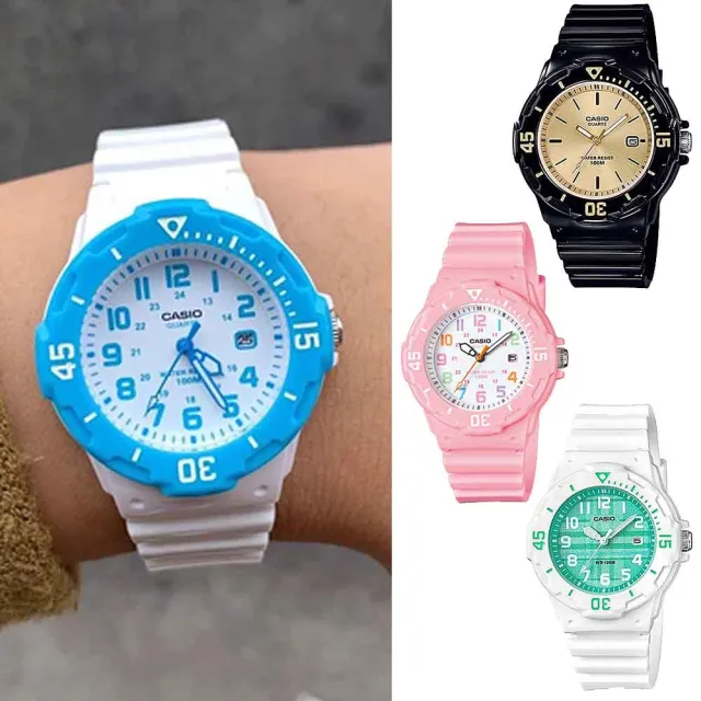 【CASIO 卡西歐】潛水風格輕巧迷你運動女錶-LRW-200H系列 情人節 送禮(20款可選)