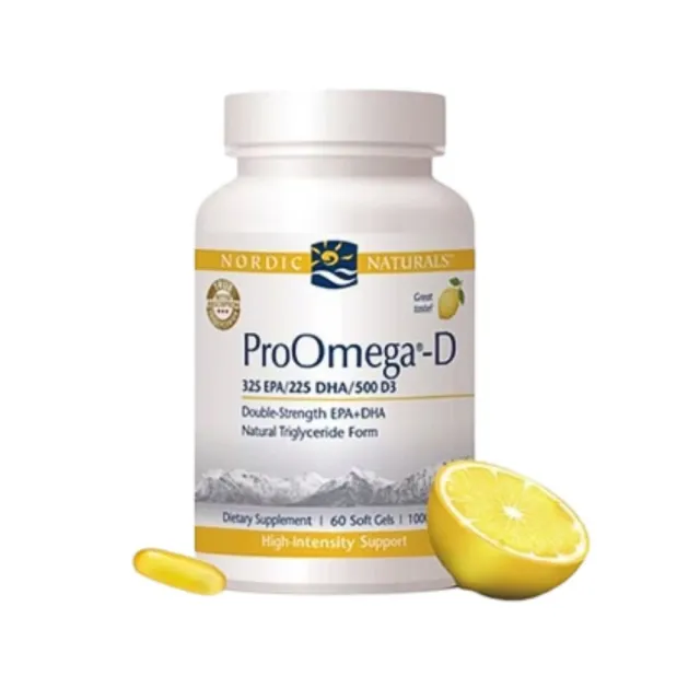 【NORDIC NATURALS 北歐天然】魚油+D膠囊 60顆/瓶