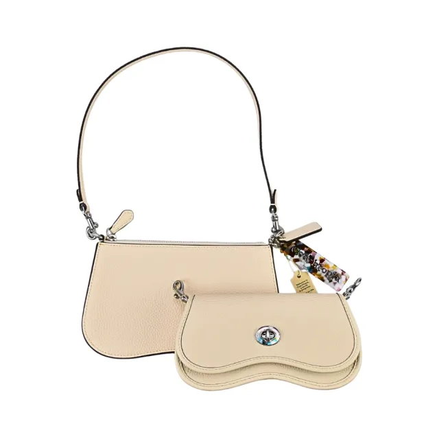 【COACH】Topia Wavy Dinky手提/肩背多用小包(米白色)