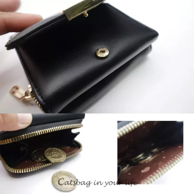 【Catsbag】雙11 小巧可愛糖果色三折短夾 女生短夾 10215