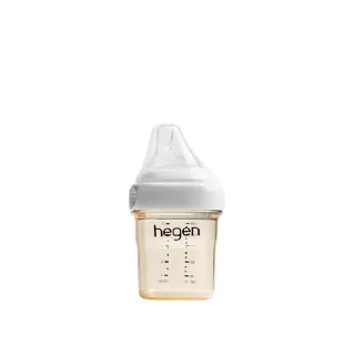 【hegen 總代理】金色奇蹟PPSU多功能方圓型寬口奶瓶 150ml(象牙白)