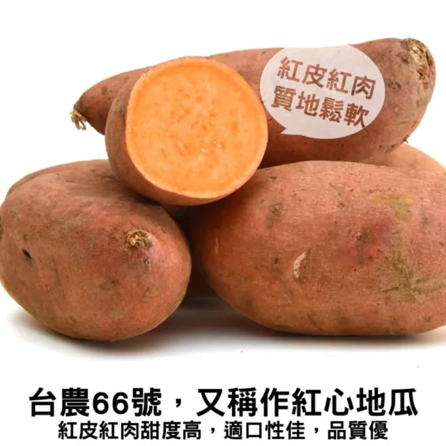 【WANG 蔬果】台農66號紅心地瓜5斤x1箱(農民直配)