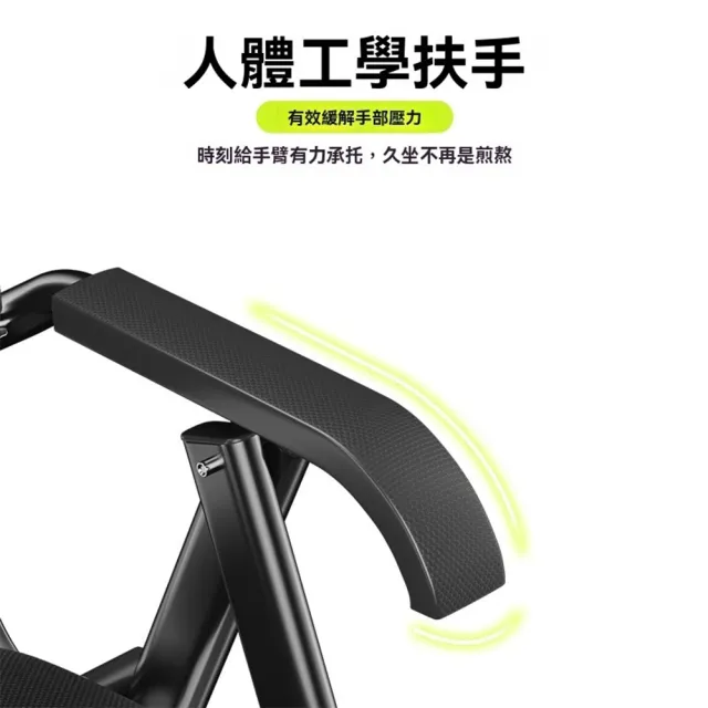 【良品空間】折疊椅 會議椅 折合椅 接待椅 工作椅 靠背椅(免組裝 加粗鋼材 承重150kg 舒適扶手 15天預購)