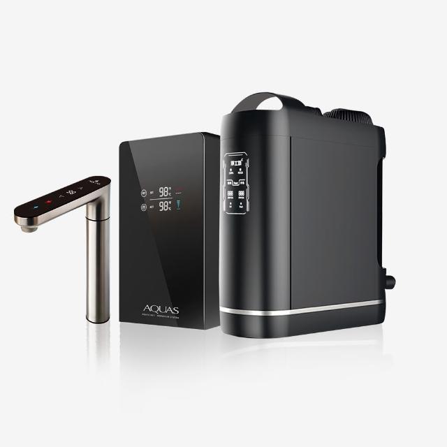 【AQUAS 淨工坊】旗艦款//一級節能雙溫廚下型飲水機+紫外線RO無桶直出淨水器(AQ812+ROUV1500)