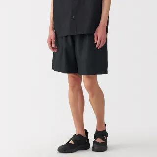 【MUJI 無印良品】男大麻混斜紋織短褲(共3色)