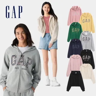 【GAP】男女裝 Logo刺繡/短版連帽外套-多款可選(720972&725754)