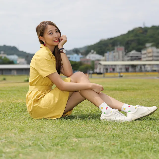 【哈囉喬伊】韓國襪子 想睡覺的蠟筆小新中筒襪 女襪 Z4(正韓直送 韓妞必備 棉襪 長襪 韓國少女襪)