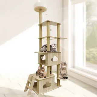 【貓本屋】加高款 太空艙 雙層貓屋貓跳台(180cm)
