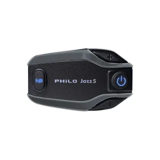 【Philo 飛樂】Jazz5 800mAh全混音長距離 安全帽藍芽對講耳機 保固2年(機車耳機/安全帽耳機/機車藍芽)
