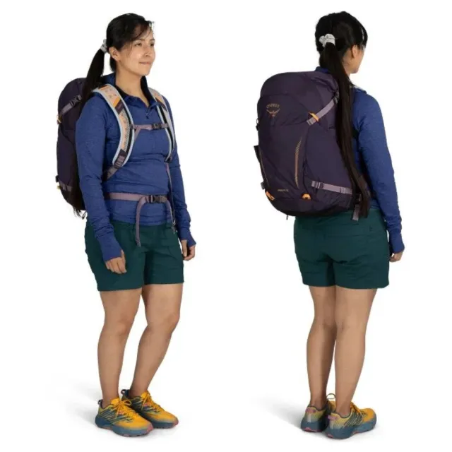 【Osprey】雙11 Hikelite 26 輕量網架背包 星塵黃/灰狼(健行背包 運動後背包 多功能背包)