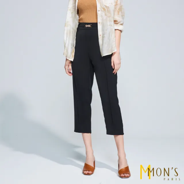 【MON’S】歐洲精品蠶絲棉修身西褲(2色任選)