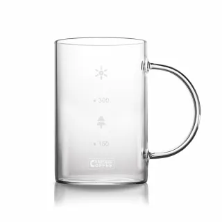 【Driver】CP耐熱玻璃馬克杯-400ml(耐熱玻璃杯 玻璃壺 冷水杯 咖啡杯 茶杯 手沖咖啡)