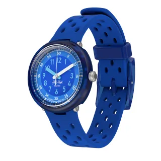 【Flik Flak】兒童手錶 FIZZ IN BLUE 兒童禮物/安全防水/瑞士製造 FCNP002(31.85mm)