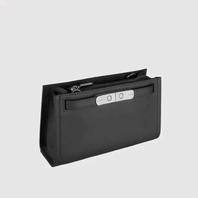 【BRAUN BUFFEL 德國小金牛】尤妮爾 斜背包-黑色(BF867-11-BK) 女包送禮推薦