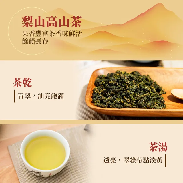 【名池茶業】富貴有餘梨山烏龍茶葉禮盒150gx2罐(共0.5斤)