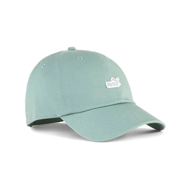【PUMA】棒球帽 Basic NO.1 Patch 綠 白 可調帽圍 吸濕排汗 運動 老帽 帽子(025997-04)