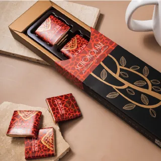 【巧克力雲莊】72%玫瑰黑巧克力薄片12入