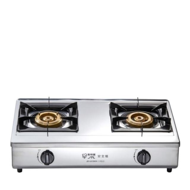JTL喜特麗 JT-GT201S 臺爐式瓦斯爐,採用耐用不鏽鋼爐臺,雙口傳統外擴火焰設計,提供高效煮食體驗。壓電式點火方便使用,支援 LPG 液化瓦斯及 NG 天然瓦斯,消耗量 10.6 Kw。尺寸 700x380x195 mm,能源效率第二級,熱效率 49%以上。標準安裝,臺灣產地,BSMI 認證碼 R31028,保固 1 年,適閤家庭廚房使用。 JTL喜特麗 JT-GT201