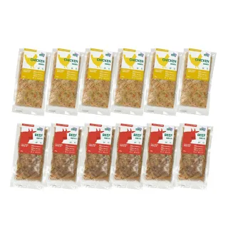 【COCONILLA口口迷】寵物鮮食【老年犬貓營養補給】2口味共12包入(主食 寵物鮮食 無穀鮮食 狗主食 貓濕食)