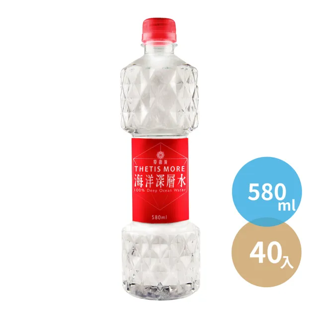 【光隆海洋生技】特蒂斯MORE海洋深層水580mlx2箱(共40入;官方直營)